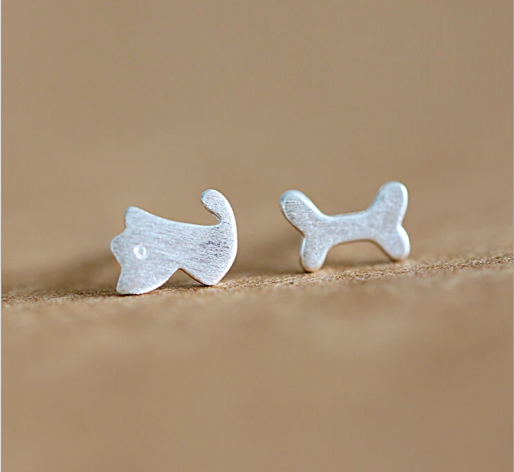 doggy 100% 925 Sterling silver Jewelry fashion Hypoallergenic Stud earrings  for women gift