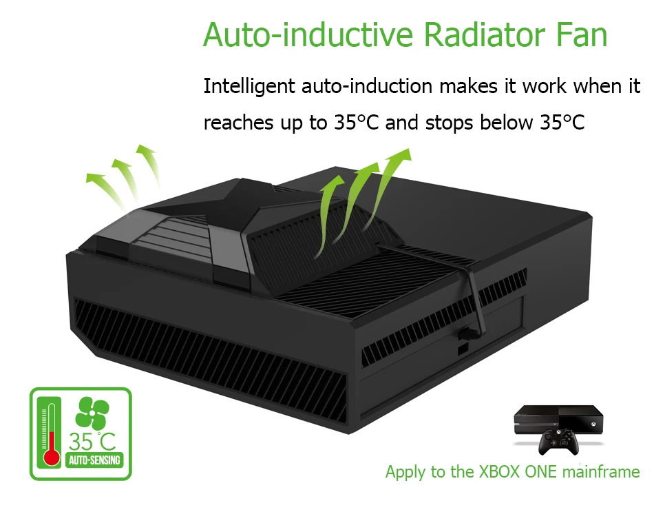 

iPega PG-X010 PG X010 Auto-Sensing Intercooler Temperature Control Fan External Cooling Fan USB Power Supply for XBox One Xiaomi