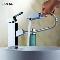 Бассейна вытащить кран хромированной отделкой Ванная комната гибкий микшер кран бортике с горячей и холодной воды zr641
