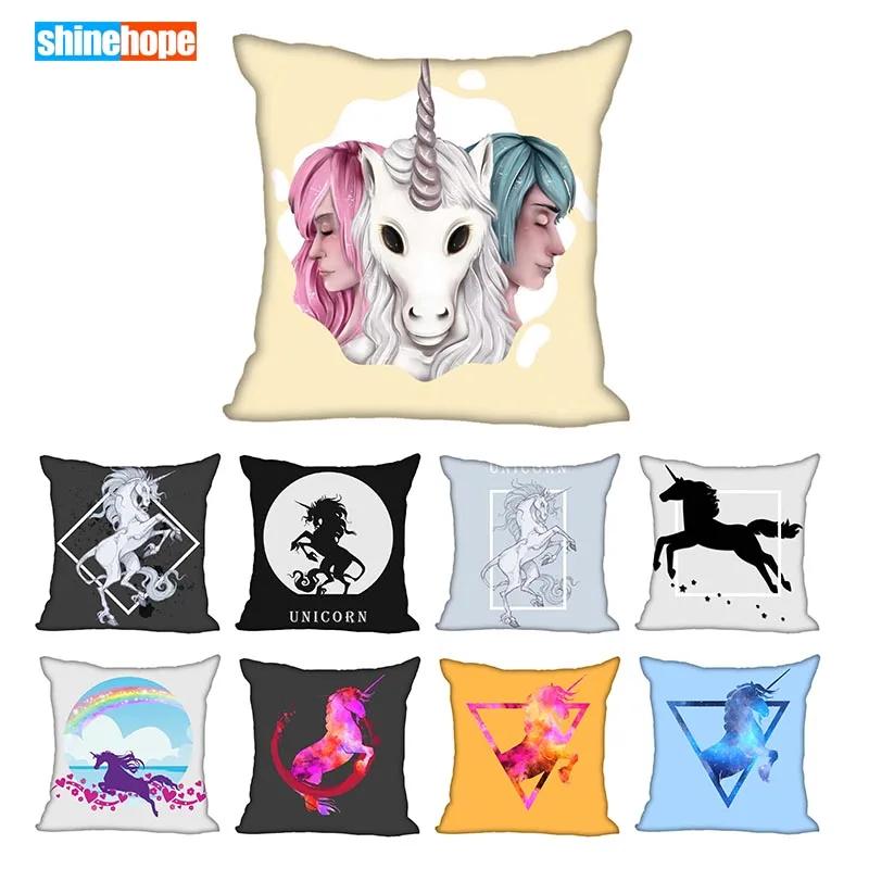 

Best Unicorn Pillowcase Wedding Decorative Pillow Cover Custom Gift For (one Sides) Printed Pillow Cases