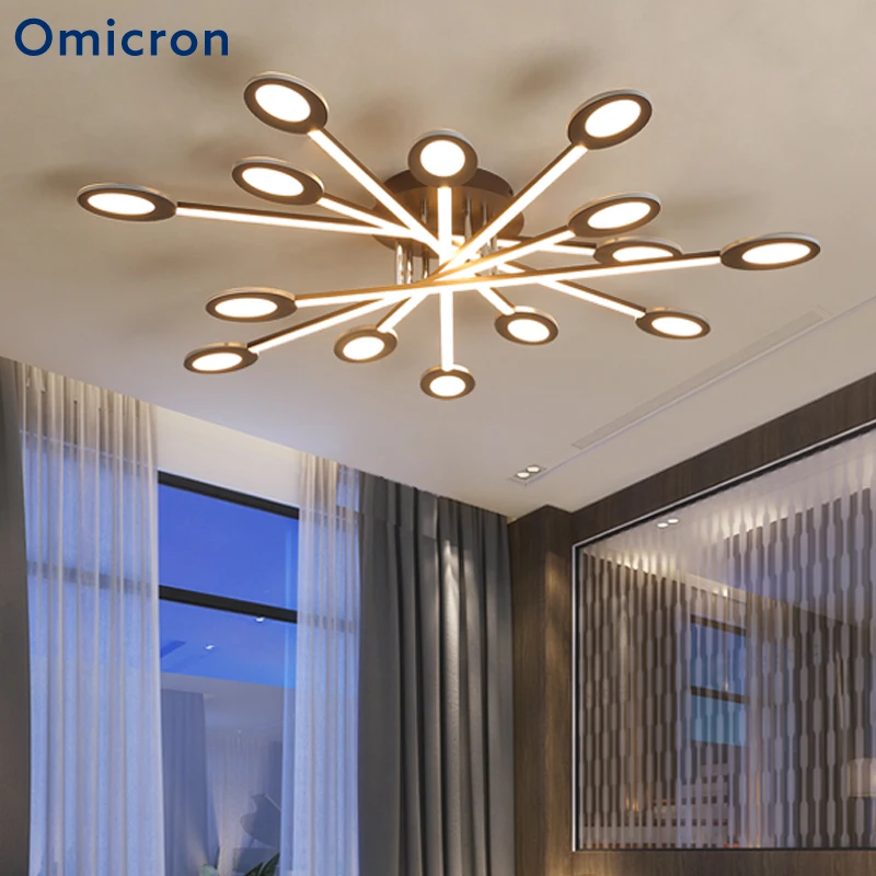 

Omicron Modern LED Ceiling Lights Creative Remote Control Dimming Lamp For Bedroom Living Room Home Deor Lighting