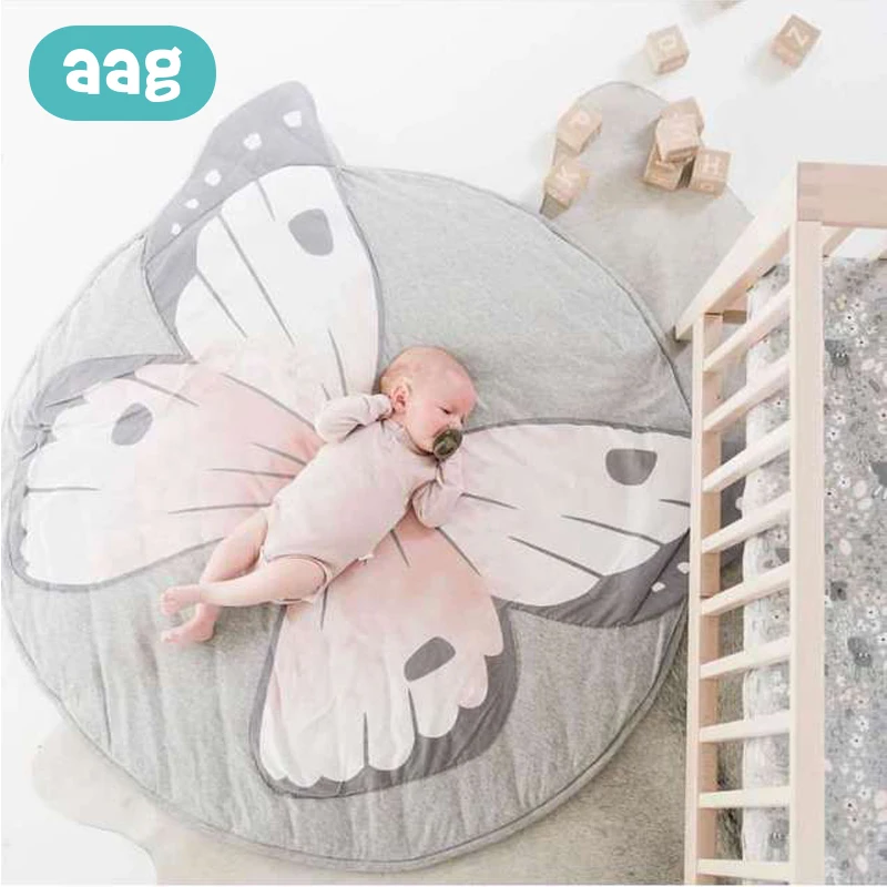 Us 14 86 34 Off Aag Baby Crawling Play Mat Baby Game Pad Kid Round Crawling Carpet Infant Floor Rug Play Mat Children Play Blanket Room Decor 35 In