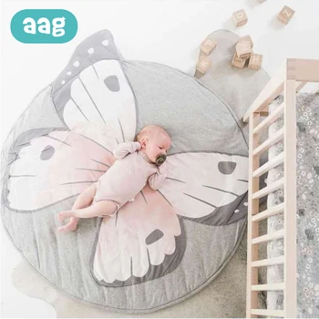 AAG Baby Crawling Play Mat Baby Game Pad Kid Round Crawling Carpet Infant Floor Rug Play Mat Children Play Blanket Room Decor 35 ins thick round baby blanket play game mats pom pom crawling rug children toy mat carpet kids room decor photography props 90cm