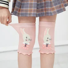 Милый детский Противоскользящий комплект с рисунком кота для мальчиков и девочек, защитные наколенники для ползания, налокотники, От 8 месяцев до 10 лет