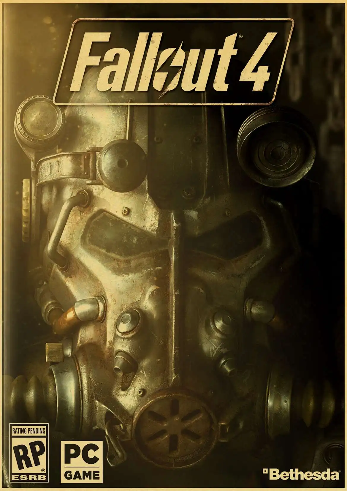 Игра fallout 4 печать на крафтовой бумаге живопись Ретро плакат домашний декор наклейка на стену - Цвет: E052