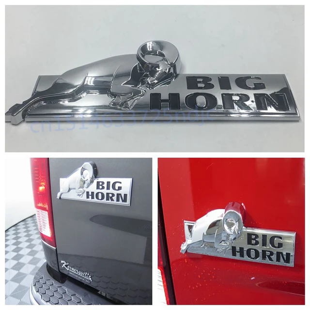 Set of 10 For Dodge Ram 1500 2500 3500 Chrome Big Horn Tailgate Emblem