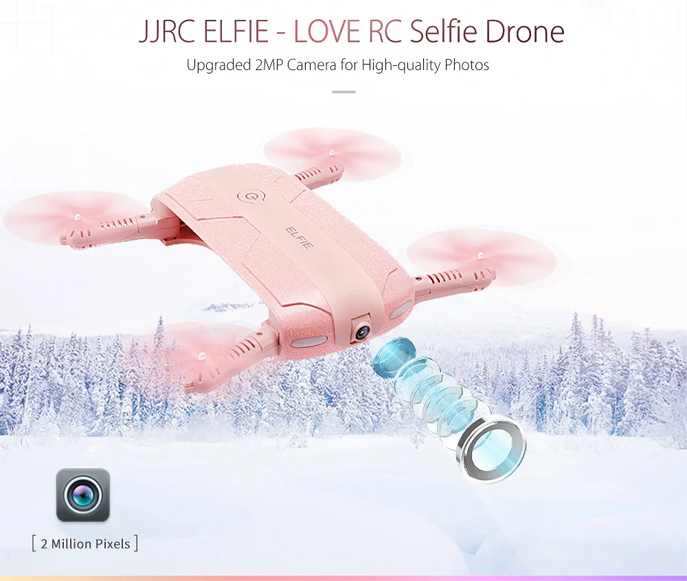 JJRC H37 RC Drone Altitude Hold with HD Camera Selfie Elfie Foldable FPV Image Transmission Mini RC Quadcopter (1)