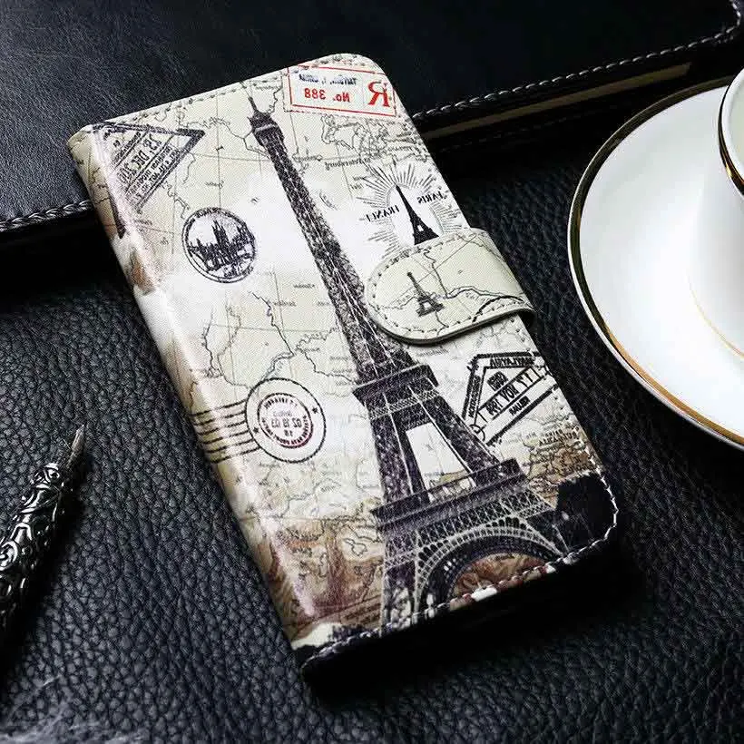 الوقوف جلد الوجه حالة ل BQ 6050 E4 E5 E6 M4.5 M5 U زائد M 5 4.5 E 6 BQ-6050 محفظة حالة DIY بو رسمت غطاء