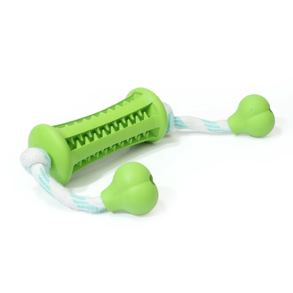 Dog Interactive Toy Leaky Feeding Rope Piercing Stick Rubber Resistant To Bite Molar Pet Dog Chew Toys Tooth Cleaning Training (6)