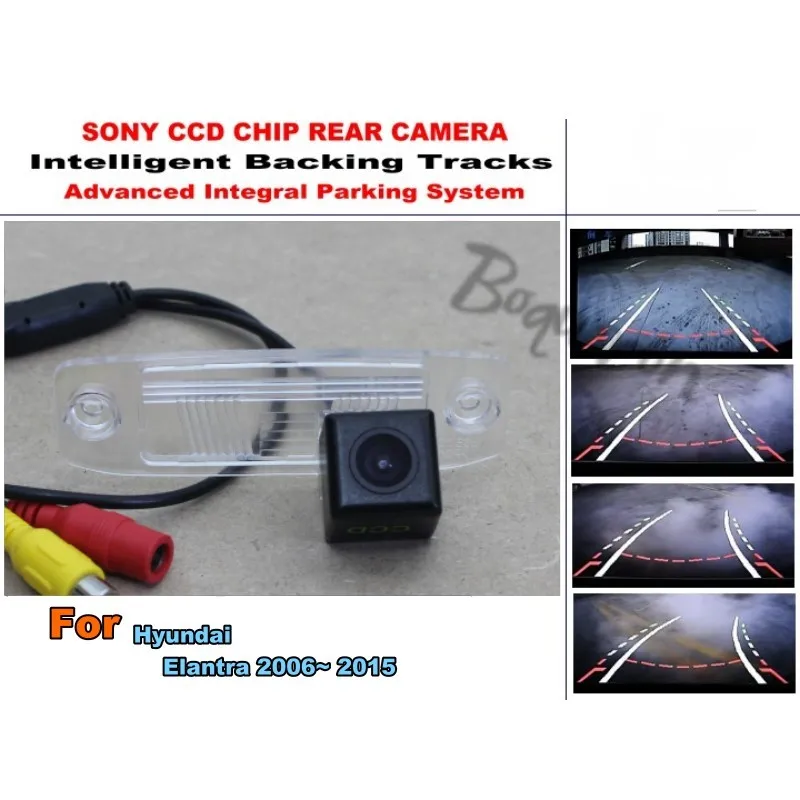 

For Hyundai Elantra 2000~ 2015 Car Intelligent Parking Tracks Camera / HD Back up Reverse Camera / Rear View Camera