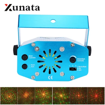 

Mini LED Laser Projector Stage Lighting Disco Light Laser Light Dj Voice-activated DJ Disco Xmas Party Club Light EU US UK Plug