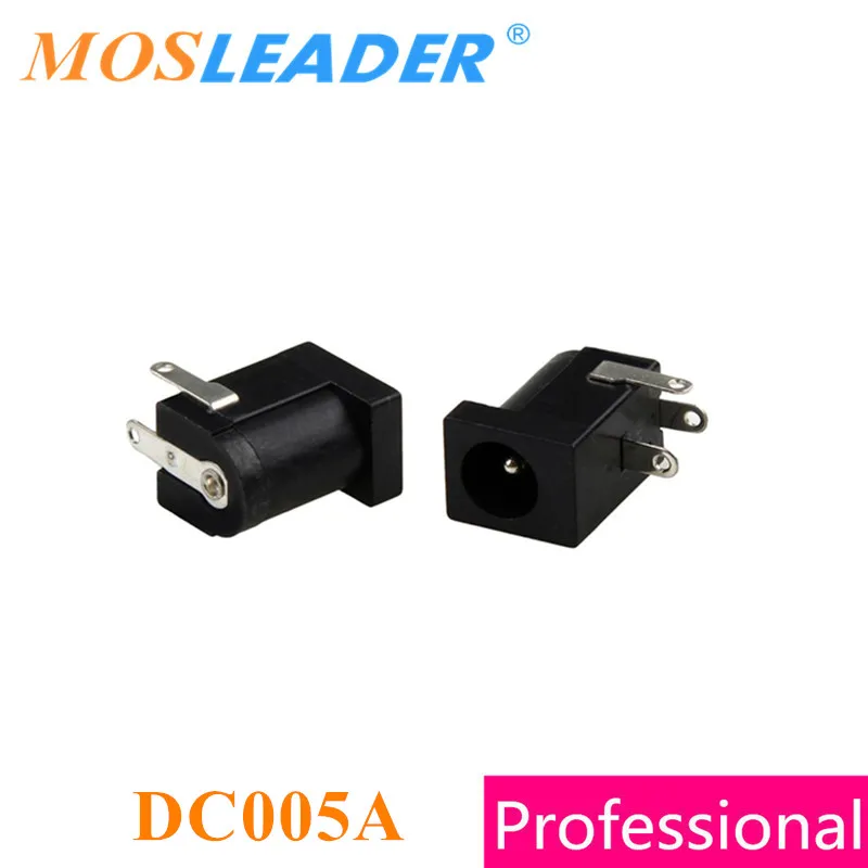 Mosleader PCB крепление 5 5x2 1 мм DC-005 500 шт. Железный DC005A Женский DC питания черный разъем |