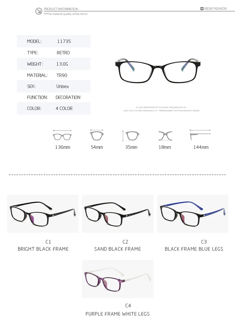 DesolDelos 2019 New Arrival High Quality TR90 Glasses Clear Fashion Myopia Glasses No Degree Clear Optical Eyewears DesolDelos 2019 New Arrival High Quality TR90 Glasses Clear Fashion Myopia Glasses No Degree Clear Optical Eyewears