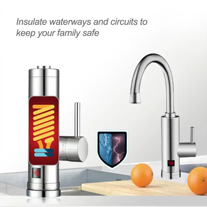  Kitchen Water Heater Tap Instant Hot Water Faucet Heater Cold Heating Faucet Kitchen Stainless Stee - 32899822941