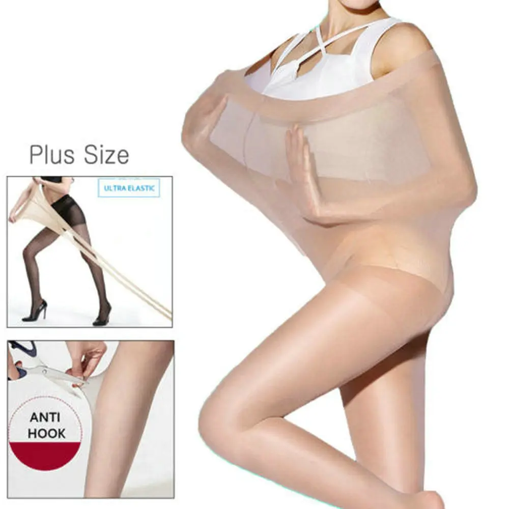 Plus Size Ultra Elastic Tights Stockings Women Shaping Skinny Thin