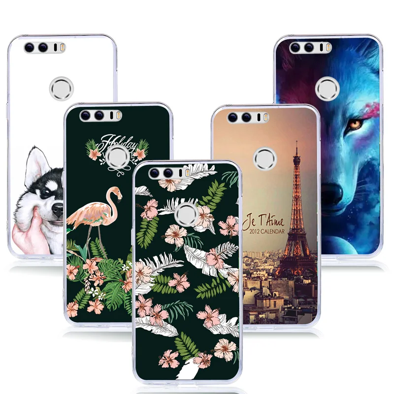 Для Huawei Honor 8 силиконовый чехол Мягкий ТПУ для телефона frd-l09 FRD-L19 5.2 дюймовый