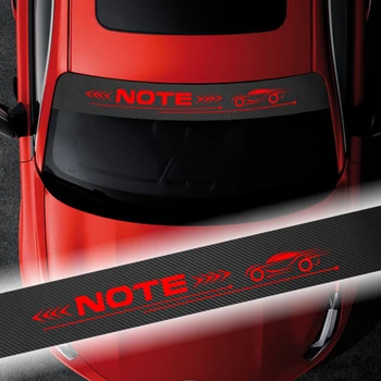 

135cmX20cm Car Front Window Windshield Decal Sticker For Nissan NOTE Auto Decal Car Sport Styling