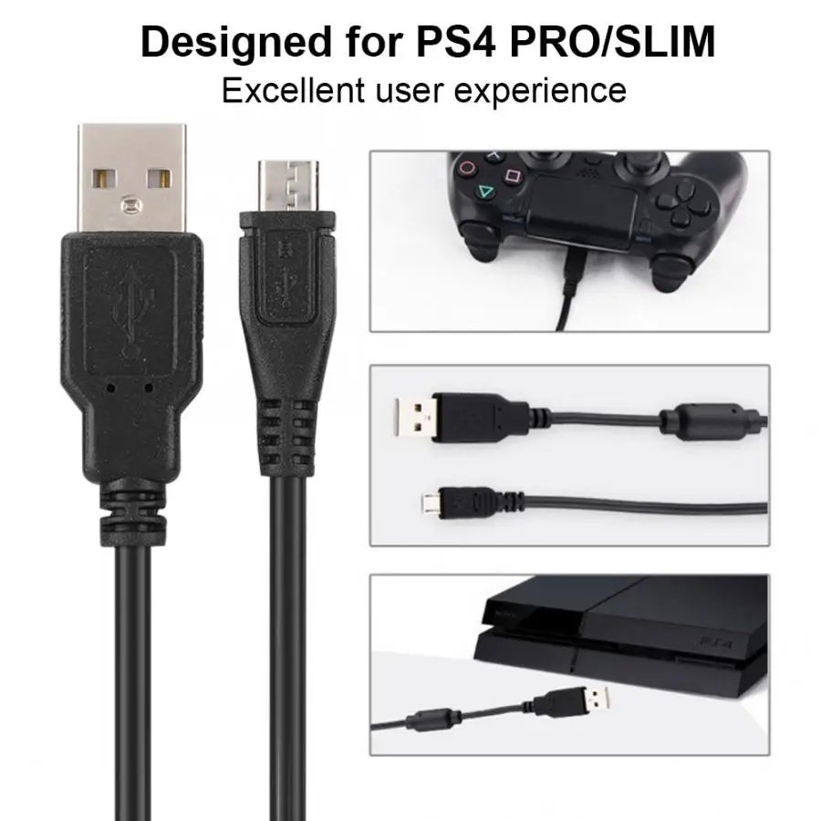 1,8 м usb кабель для зарядки шнур с магнитным кольцом для PS4/Slim/Pro контроллер геймпад