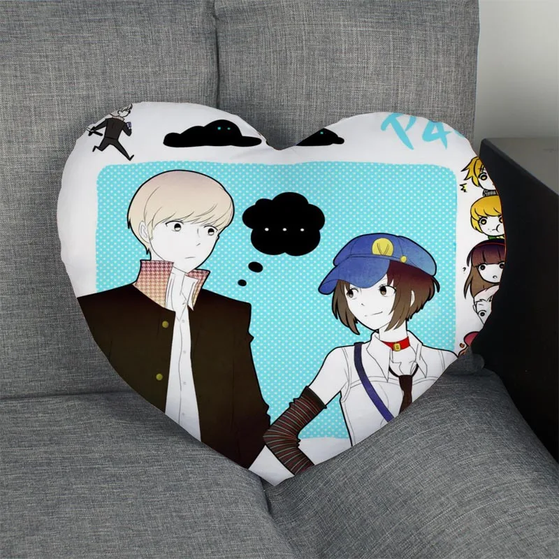 Лидер продаж persona 4 подушка в форме сердечка выполненные на заказ Наволочка на молнии только покрыть без сердечника размер 41 x36cm, 47x42 см - Цвет: Pillow Case