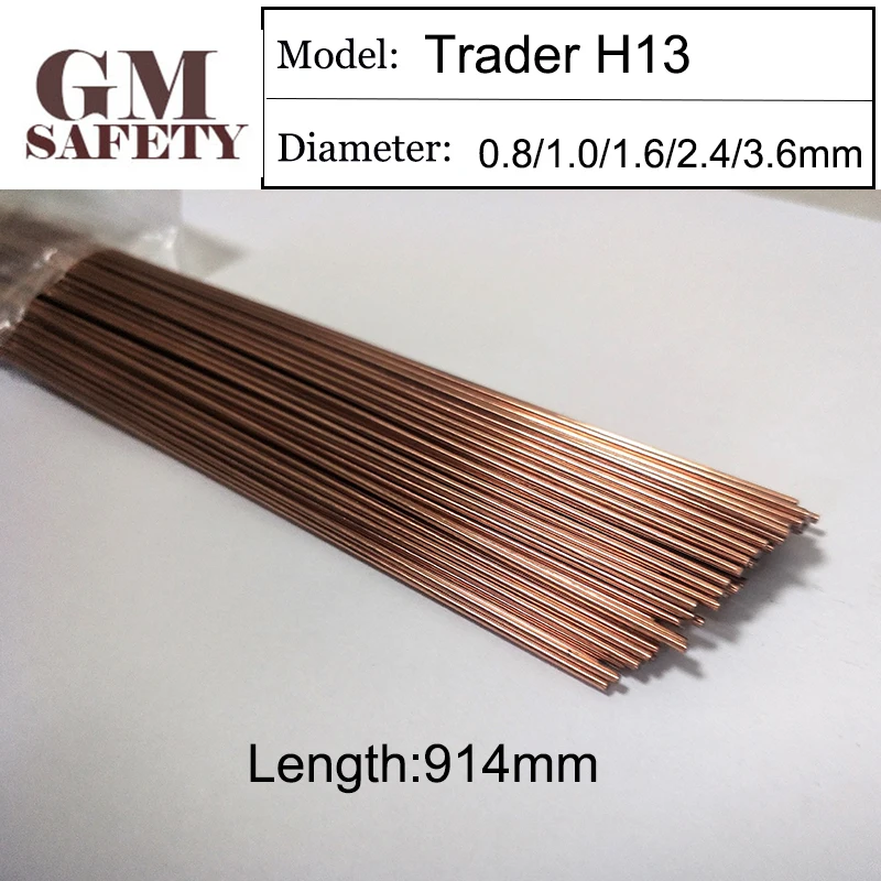 

1KG/Pack Mould TIG Wires Trader H13 Hot Welding Feed Repairmold Welding Wire for Welders (0.8/1.0/1.2/2.0mm) 914mm Long