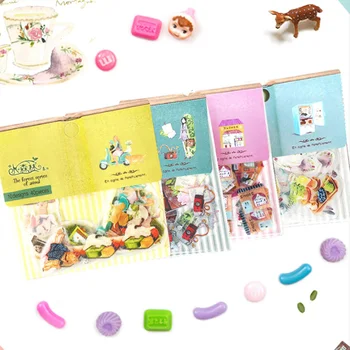 

40 Pcs/pack Colorful Forest small objects Cute Scrapbooking Stickers Diary Planner Journal Note Diary Paper Albums PhotoTag