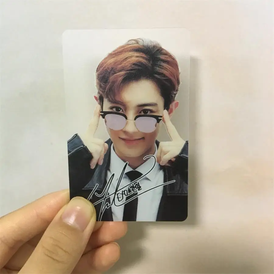 Kpop EXO The War ПВХ прозрачные фотокарты ЛОМО Baekhyun Kai матовая Фирменная Фотокарта 1 шт