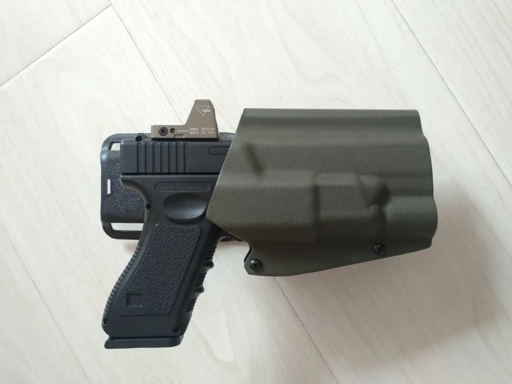 paintball airsoft ar 15 accessories tactial belt platform G17 holster for G17 with X300U flashlight series for hunting (2)