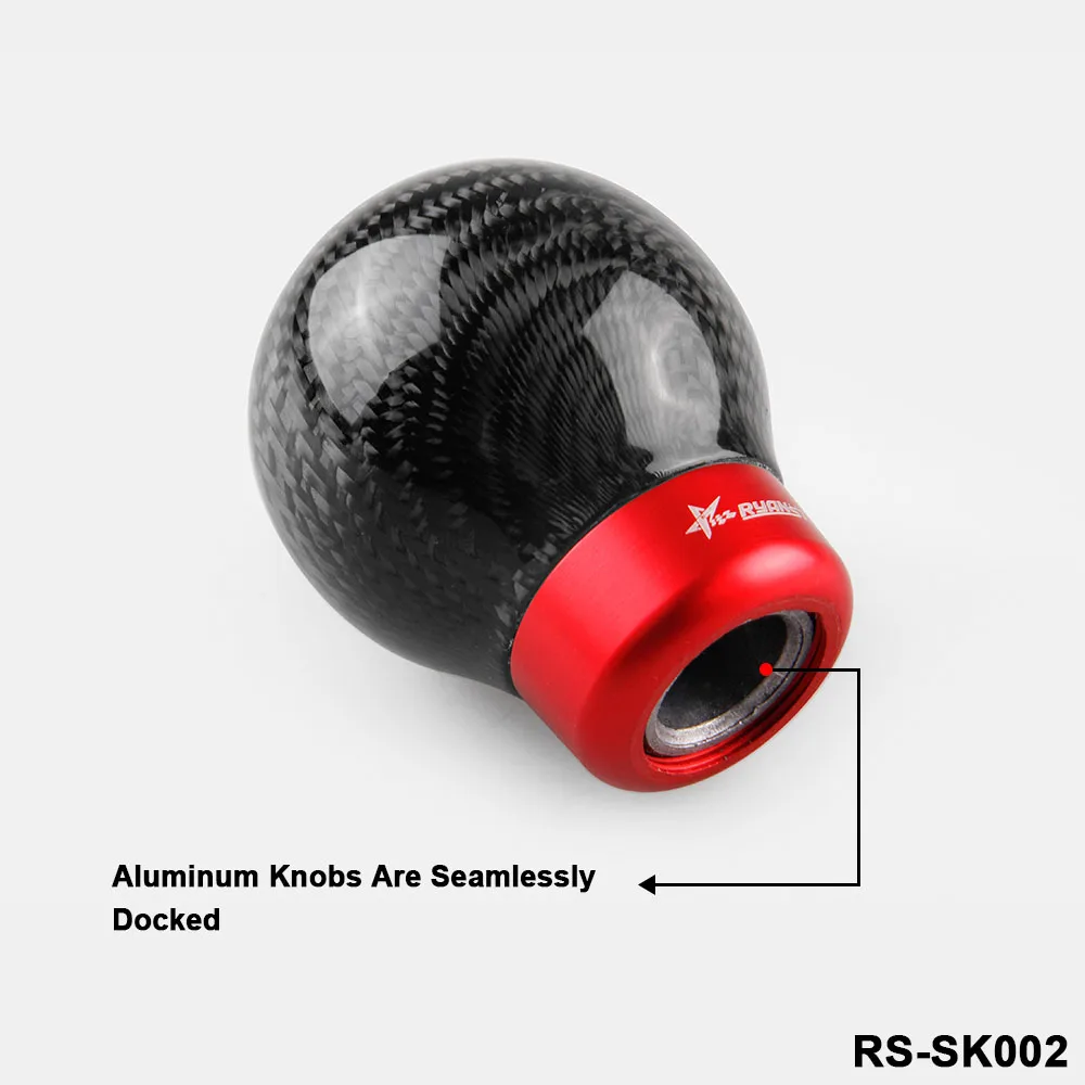 RYANSTAR ручка переключения передач ручной/автоматический автомобиль из настоящего углеродного волокна шаровая ручка переключения передач головка RS-SK002-CA