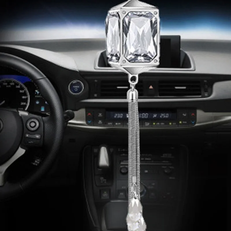Biety Car high-end Gift Box Pendant Rearview Mirror Decoration Square Creative Crystal Hanging Accessories | Автомобили и