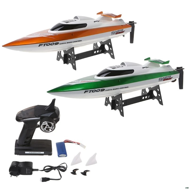 

High Speed Racing RC Boat FT009 2.4G 4CH Radio Control Boats With Rectifying Function Water Cooling and Self-righting Toy