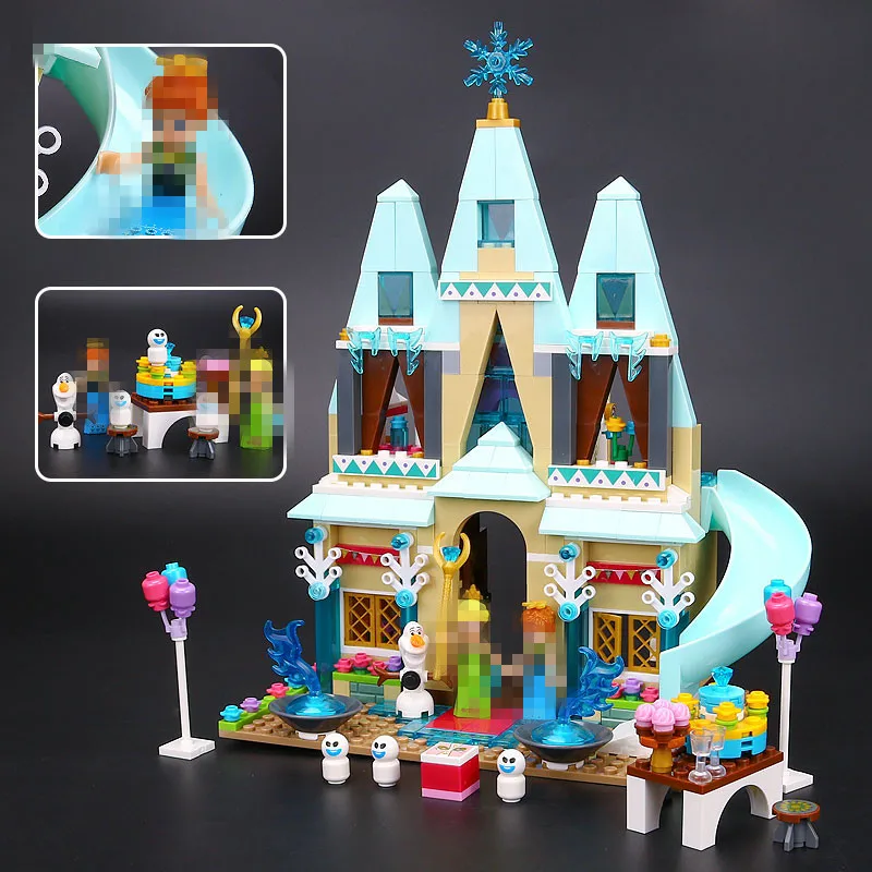 

2016 SY371 79277 Building Blocks Arendelle Castle Princess Anna Elsa Buildable Figures Compatible With 41068