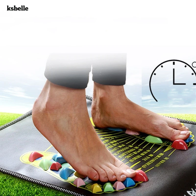 Foldable Chinese Reflexology Walk Stone Foot Leg Pain Relieve Relief