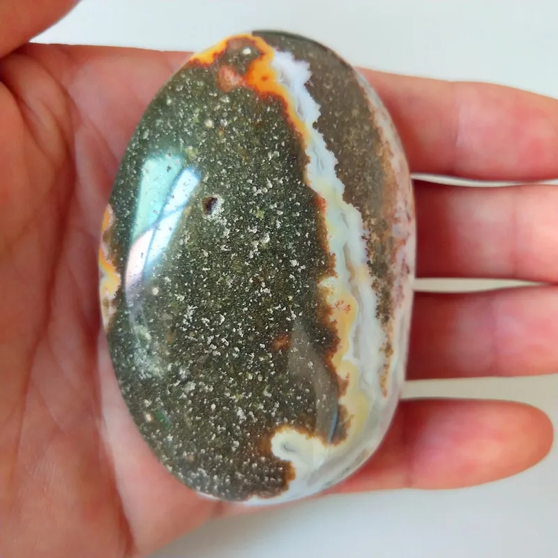 Натуральные камни морская яшма пальмовые камни игрушки маленькие камни и кристаллы целебный кристалл - Цвет: E26             100g