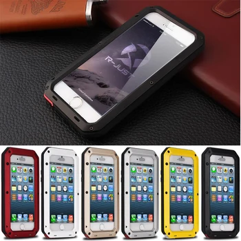

For Apple iPhone XR XS Max 5S SE 6 6S 7 8 Plus X Aluminum Waterproof Shockproof Doom Armor Phone 11 Metal Cover 11 Pro Cases