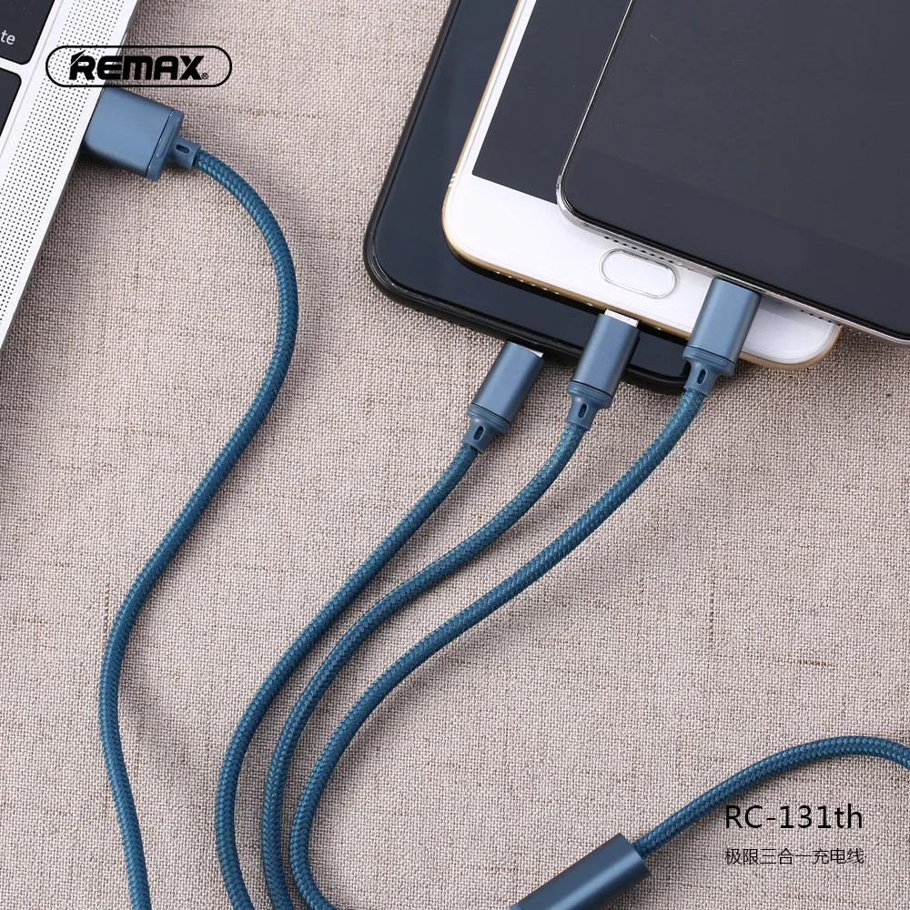 Remax 3 в 1 USB кабель для передачи данных type C кабель для быстрой зарядки для iPhone 6 6S samsung S8 S9 Plus xiaomi mini 8 huawei p20 lite sony