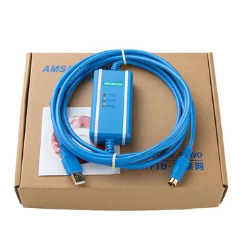 

Blue Isolated Type USB SC09 FX Adaper Suitable For Mitsubishi FX Series PLC USB-SC09-FX Programming Cable