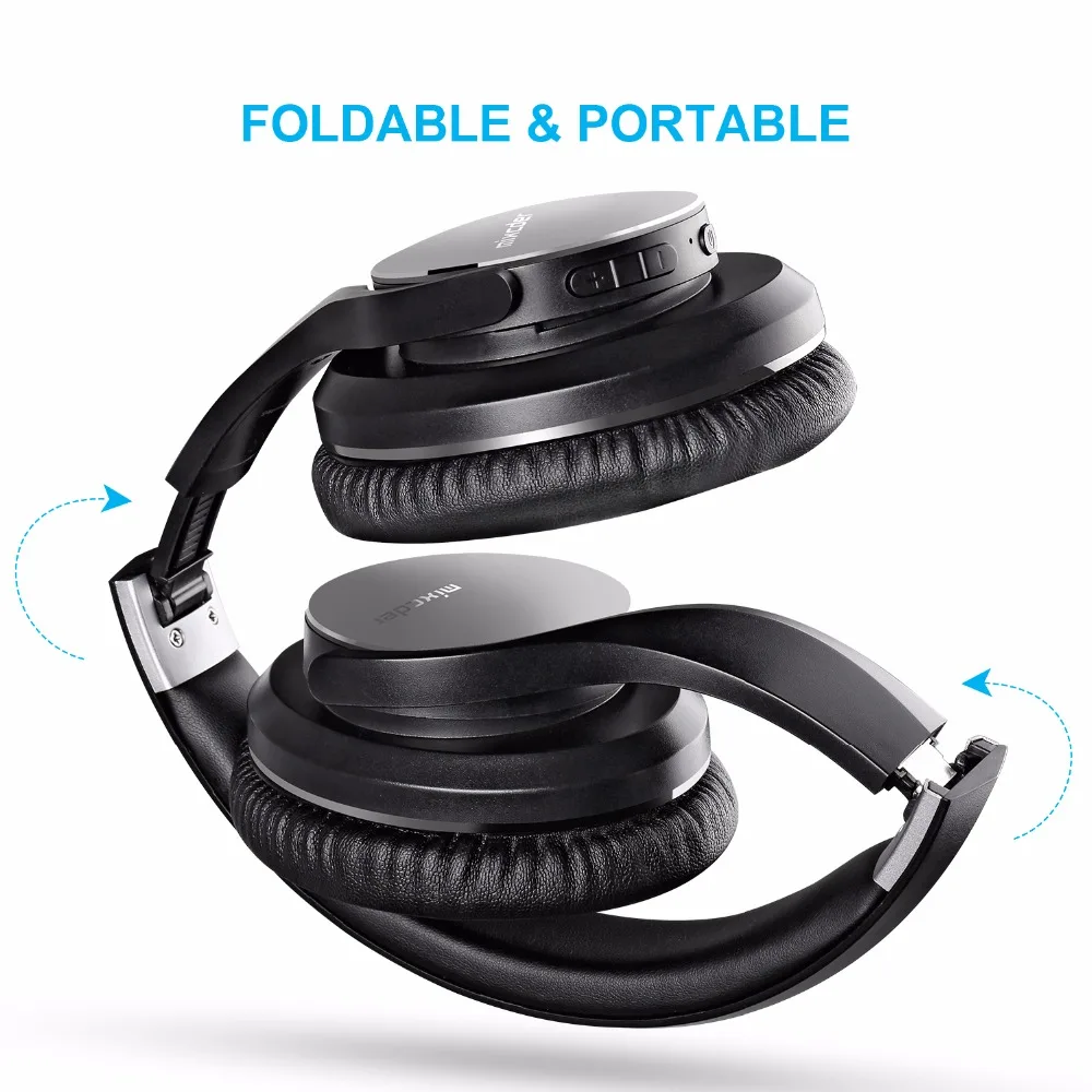 Mixcder Shareme5 Bluetooth Headphone With Mic Upgrade Aeronautical Metal Wireless Headphones Headset for Smart Phone TV