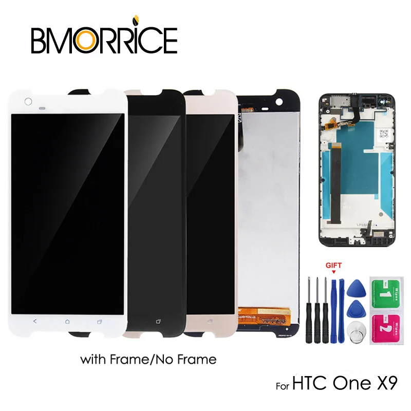 

Original LCD Display For HTC One X9 Touch Screen Digitizer Assembly Replacement Repair Parts with Frame 5.5 inch with Free Gift