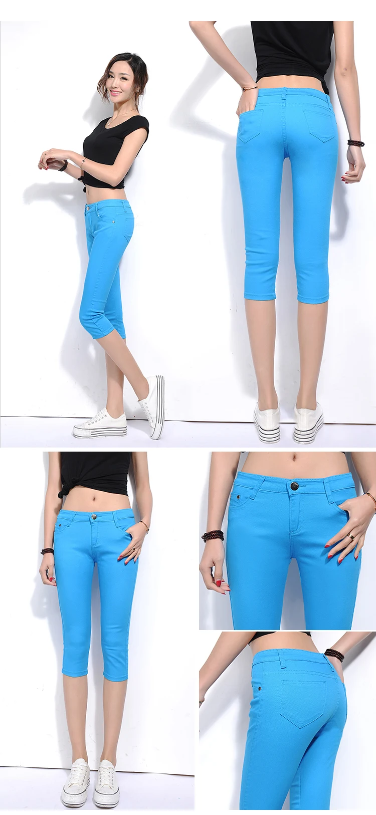 Summer new pants pants female summer pencil pants autumn Korean casual shoes pants feet small short pants (14)