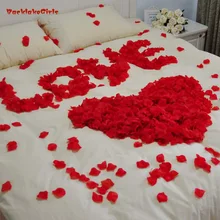 1000 peças de pétalas de rosas artificiais, para casamento, festa, decoração, floral, banho de noiva, confete, flores 2020