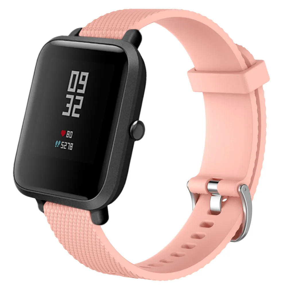 Сменный спортивный ремешок из мягкого силикагеля для Xiaomi Amazfit Bip Youth Jun6