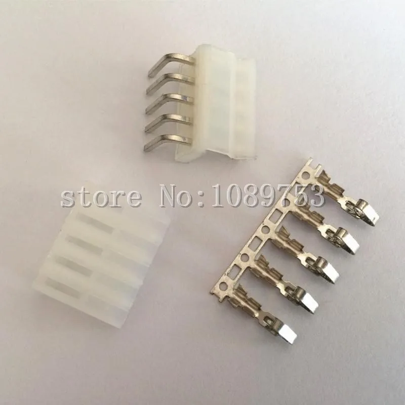 

20set CH3.96mm Right Angle 5 Pin Header Plug Terminal Female Jack PCB Header Power Connector