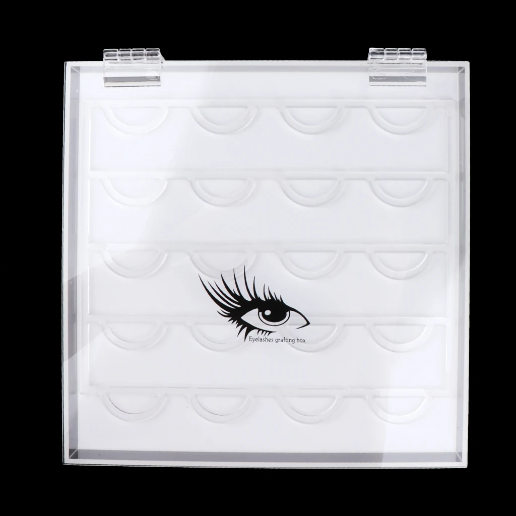 Premium Acrylic Empty Storage Case Eyelashes Display Box  False Eyelashes Cosmetics Equipments Container Holder