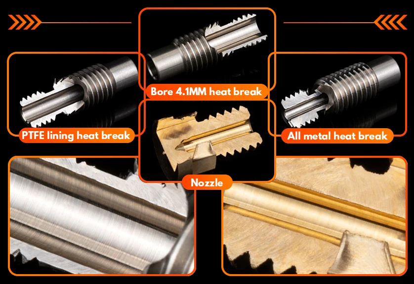 Trianglelab alta temperatura T-V6 Rubi HOTEND Bico
