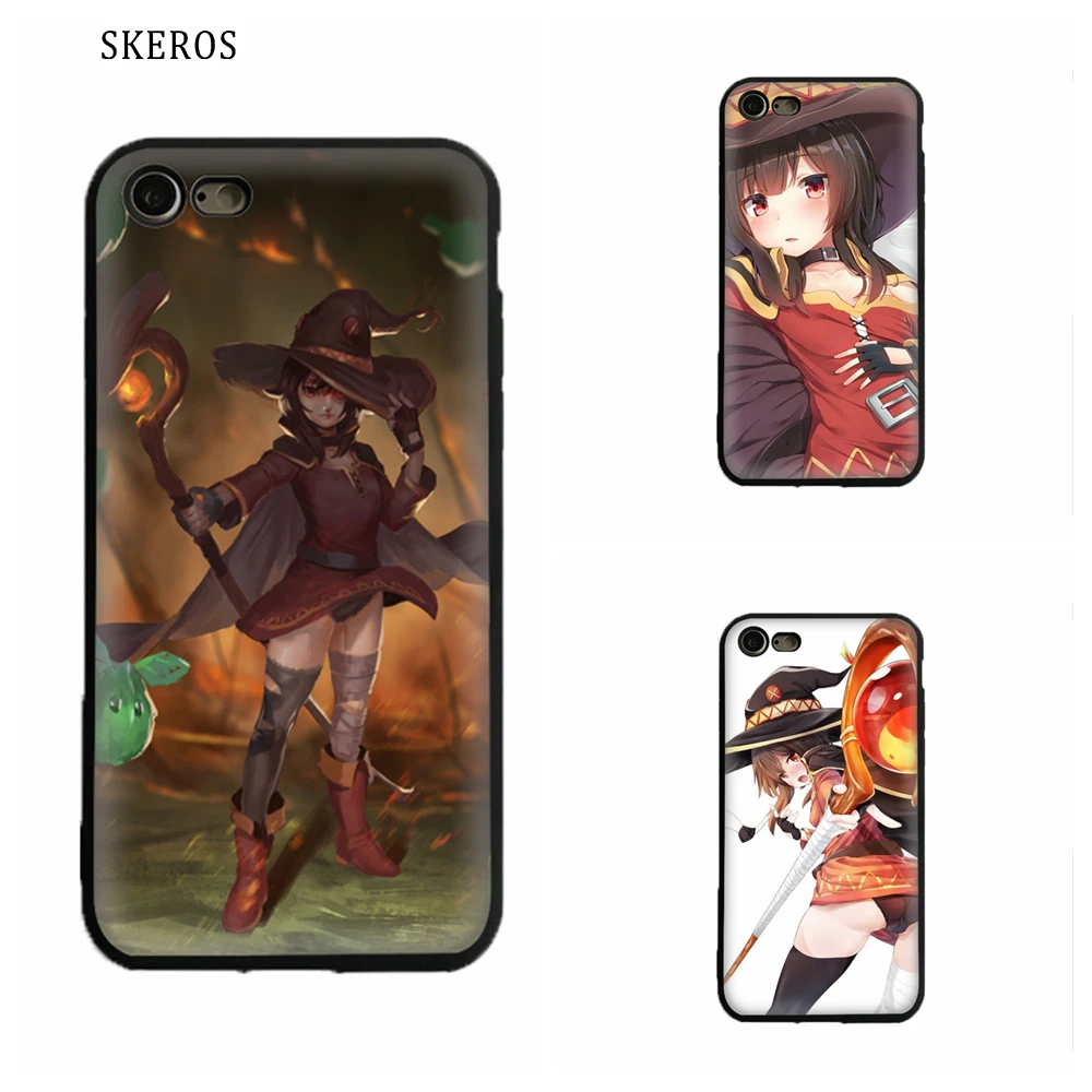 SKEROS Kono Subarashii Sekai ni Shukufuku wo телефон мягкий для Apple IPhone X 5 5S Se 6 S 7 8 Plus # ua55 |