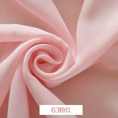 5 м/лот 150 см ширина шифон ткань мягкая ткань для платья подкладочная ткань материал 75d жоржет ткани Свадьба - Цвет: 5meters