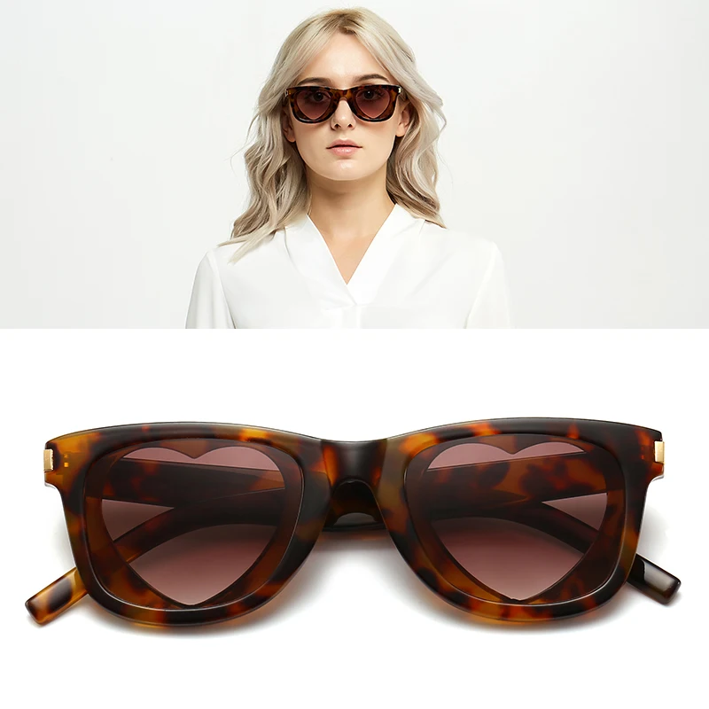 

JackJad 2019 Fashion Modern Vintage Heart Shape Lense Style Sunglasses Women UV400 Brand Design Sun Glasses Oculos De Sol SL51