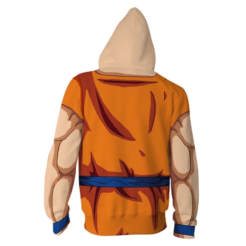 Аниме dragon ball z Saiyan Сон Гоку толстовки куртка костюм для косплея Вегета Goten кофты