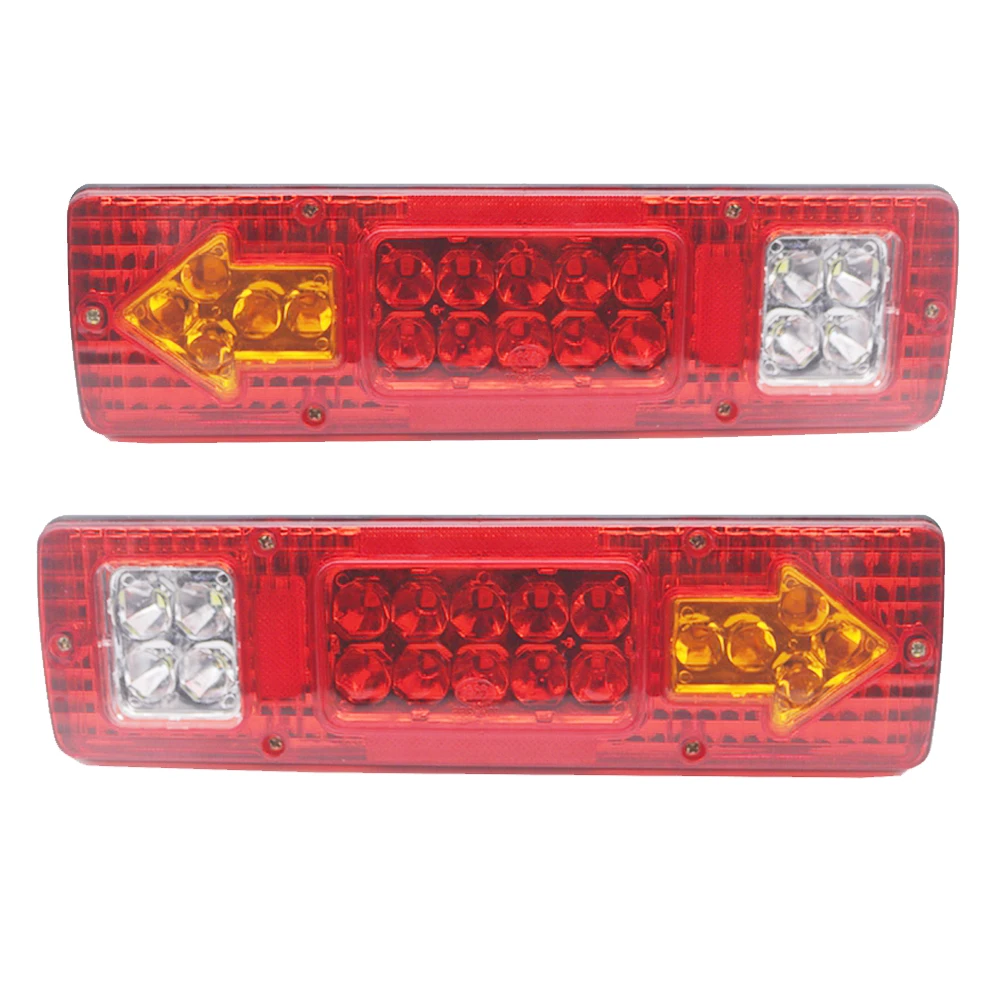 

Marlaa 19Leds Waterproof ATV Trailer Truck LED Tail Light Lamp Yacht Car Taillight Reversing Running Brake Turn Lights 12V 24V