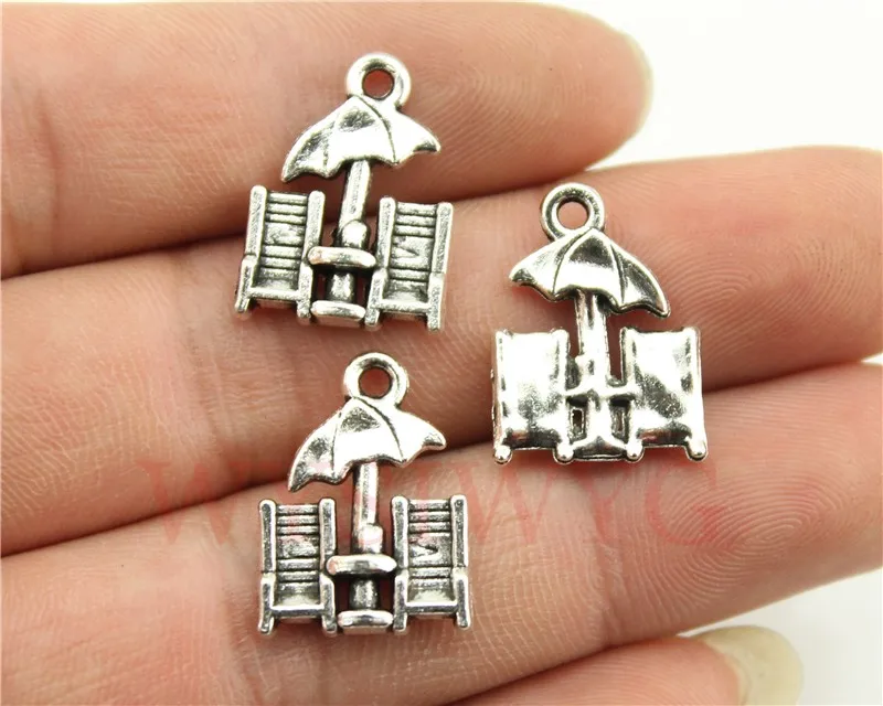 WYSIWYG 10pcs 20x14mm Beach Chairs Charm Pendants For Jewelry Making Antique Silver Beach Chairs Pendants Charm Beach Chairs WYSIWYG 10pcs 20x14mm Beach Chairs Charm Pendants For Jewelry Making Antique Silver Beach Chairs Pendants Charm Beach Chairs